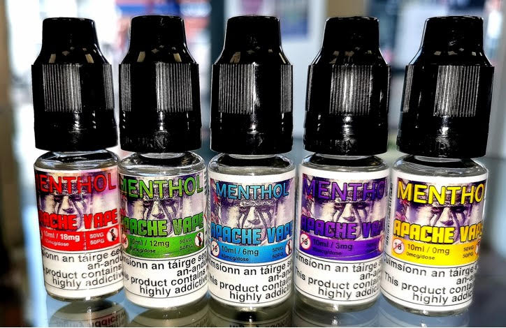 Apache E-Liquids Menthol | Justvapeshop.co.uk